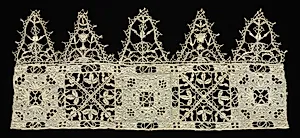 Needlepoint (Cutwork) Lace Edging by Unknown Artist