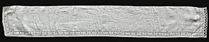 Needlepoint (Drawnwork) and Bobbin Lace Swaddling Band by Unknown Artist