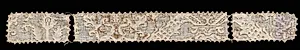 Needlepoint (Drawnwork) Lace Collar and Cuffs by Unknown Artist