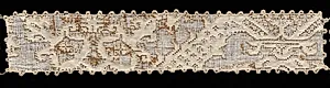 Needlepoint (Drawnwork) Lace Collar by Unknown Artist