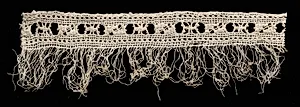 Needlepoint (Drawnwork) Lace Edging and Fringe by Unknown Artist