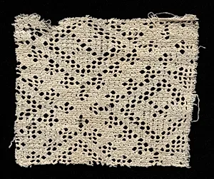 Needlepoint (Drawnwork) Lace Fragment by Unknown Artist