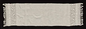 Needlepoint (Drawnwork) Lace Scarf by Unknown Artist
