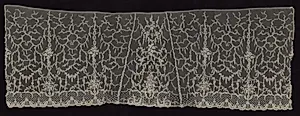 Needlepoint (Point d'Alençon) Lace Flounce by Unknown Artist
