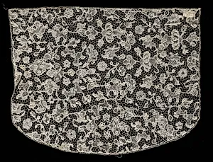 Needlepoint (Point de France) Lace Cap Top by Unknown Artist