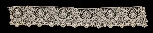 Needlepoint (Point de Gaze) Lace Narrow Strip by Unknown Artist