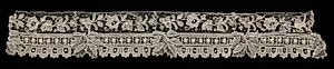 Needlepoint (Point de Gaze) Lace Narrow Strip by Unknown Artist