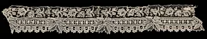 Needlepoint (Point de Gaze) Lace Narrow Strip by Unknown Artist