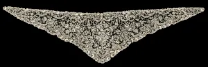 Needlepoint (Point de Gaze) Lace Stole by Unknown Artist