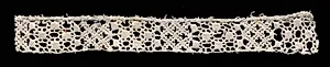 Needlepoint (Punto Avorio or Ivory Stitch) Lace Insertion by Unknown Artist