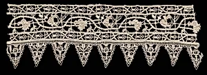Needlepoint (Punto in Aria) Lace Cuff by Unknown Artist