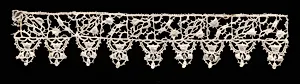 Needlepoint (Punto in aria) Lace Insertion and Edging by Unknown Artist