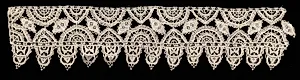 Needlepoint (Punto in aria) Lace Insertion and Edging by Unknown Artist