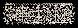 Needlepoint (Reticella) Lace Cuff by Unknown Artist