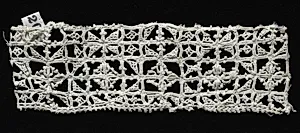 Needlepoint (Reticella) Lace Insertion by Unknown Artist