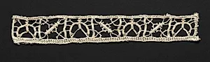 Needlepoint (Reticella) Lace Insertion by Unknown Artist