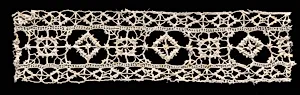 Needlepoint (Reticella) Lace Insertion by Unknown Artist
