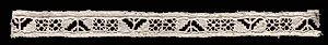 Needlepoint (Reticella) Lace Insertion by Unknown Artist