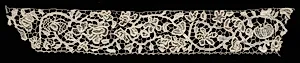 Needlepoint (Venetian Raised Point) Lace Edging by Unknown Artist