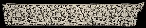 Needlepoint (Venetian Raised Point) Lace Flounce by Unknown Artist