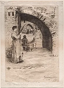 Net Makers by Otto H. Bacher (American, 1856–1909)