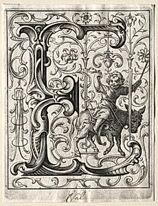 New ABC Booklet:  E by Lucas Kilian (German, 1579–1637)