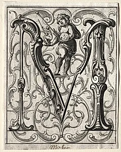 New ABC Booklet:  M by Lucas Kilian (German, 1579–1637)