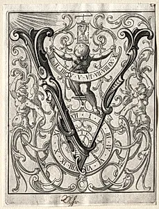 New ABC Booklet:  V by Lucas Kilian (German, 1579–1637)