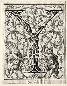 New ABC Booklet:  Y by Lucas Kilian (German, 1579–1637)