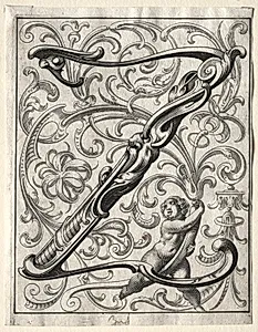 New ABC Booklet:  Z by Lucas Kilian (German, 1579–1637)