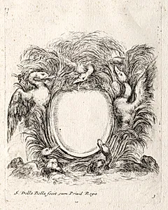 New Model for a Cartouche by Stefano Della Bella (Italian, 1610–1664)
