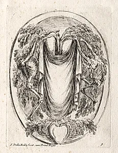 New Model for a Cartouche by Stefano Della Bella (Italian, 1610–1664)