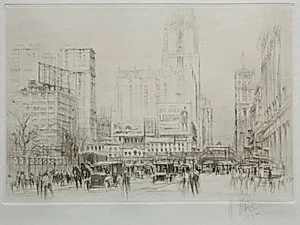 New York City: 42nd Street by William Walcot (British, 1874–1943)
