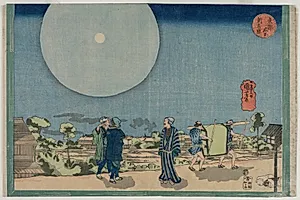 New Yoshiwara (Shin Yoshiwara), from the series Famous Places in the Eastern Capital by Utagawa Kuniyoshi (Japanese, 1797–1861)