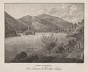 Nieder-oesterreich, Die Ruinen des Woerther Schlosses by Jakob Alt (Austrian, 1789–1872)