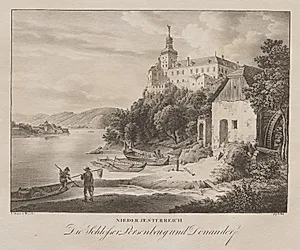 Nieder-oesterreich, Die Schlosser Persenbeug by Jakob Alt (Austrian, 1789–1872)