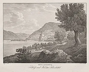Nieder-oesterreich, Schloss und Kloster Schönbühel by Jakob Alt (Austrian, 1789–1872)