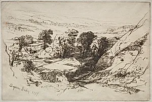 Nine Barrow Down by Francis Seymour Haden (British, 1818–1910)