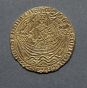 Noble: Henry VI in Ship with Shield of Arms (obverse) by Unknown Artist