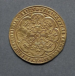 Noble: Ornamental Cross with Lis Terminals (reverse) by Unknown Artist