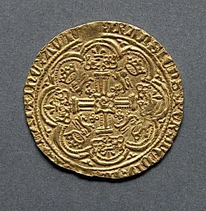 Noble: Ornamental Cross with Lis Terminals (reverse) by Unknown Artist