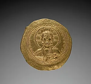 Nomisma with Constantine IX Monomachus (obverse) by Unknown Artist