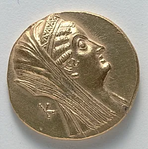Octodrachm: Head of Arsinoe II, r. (obverse) by Unknown Artist