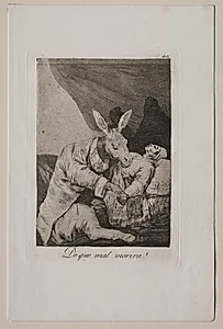 Of What Ill Will He Die?, Plate 40 by Francisco de Goya (Spanish, 1746–1828)