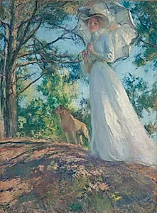 On Bos'n's Hill by Edmund C. Tarbell (American, 1862–1938)
