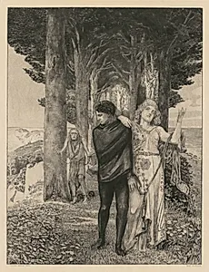 On Death Part Two, Opus XIII Print 4: Genius (Artist) by Max Klinger (German, 1857–1920)
