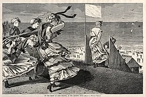 On the Bluff at Long Branch, at the Bathing Hour by Winslow Homer (American, 1836–1910)