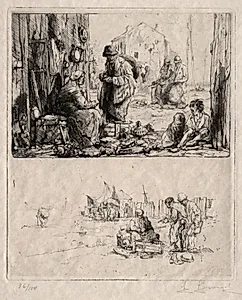 On the Fortifications at Saint-Ouen by Auguste Brouet (French, 1872–1941)