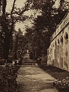 Orangery and Flower Garden at Singleton, Glamorganshire by W. Graham Vivian (British, 1827–1912)