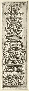 Ornament Fillet with Candelabre-Ornament